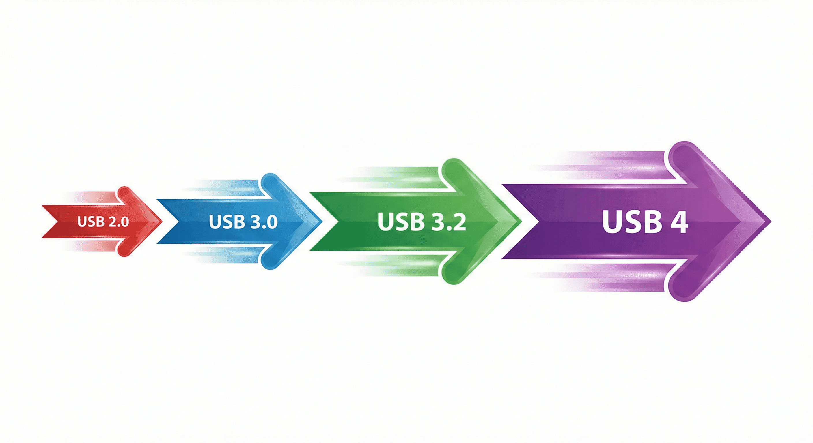 Vývoj rychlosti USB
